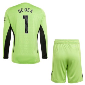 Manchester United De Gea 1 Fotbollströjor Målvakt Barn Hemma tröja 2023-24 Långärmad